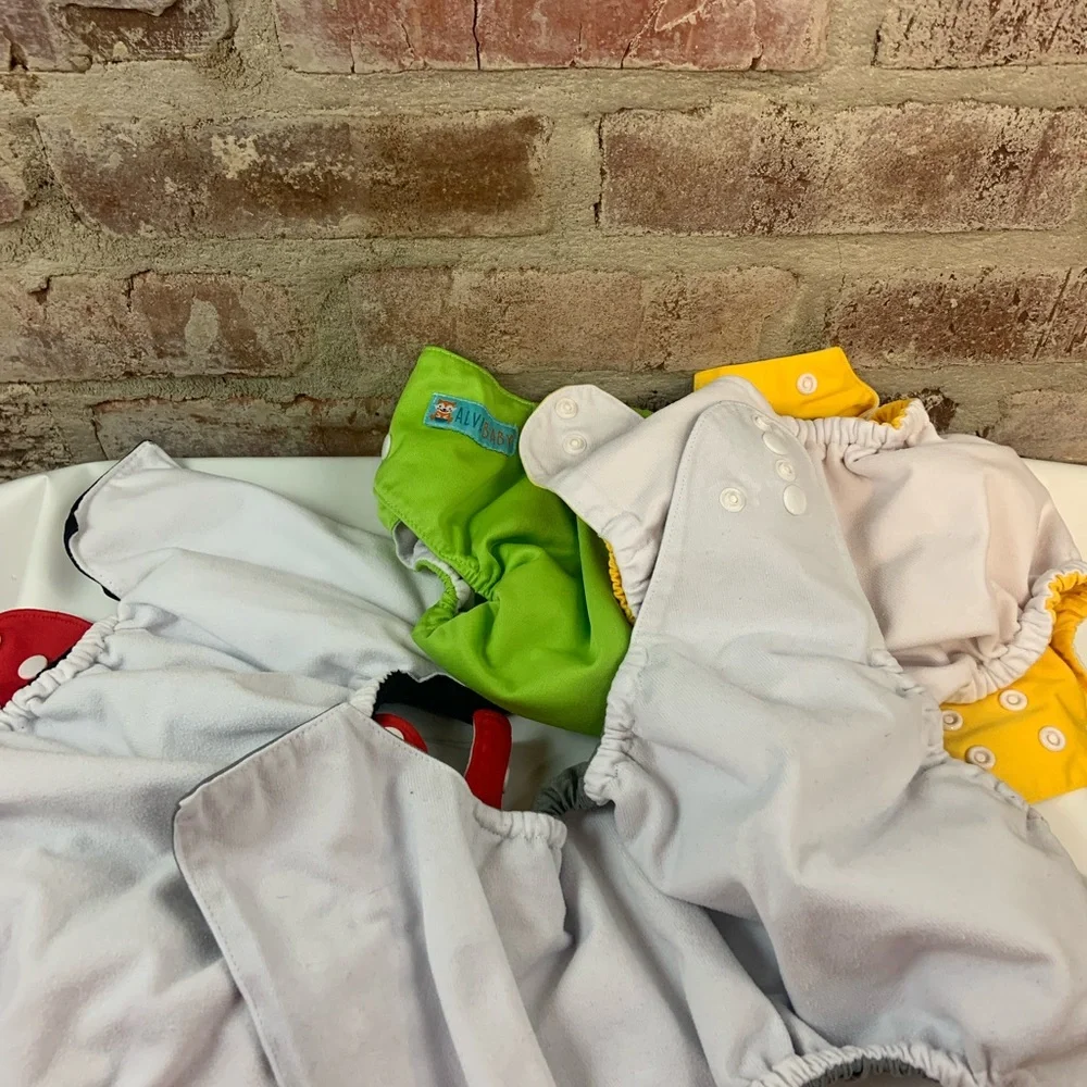 5 vivid colors alva baby diaper covers